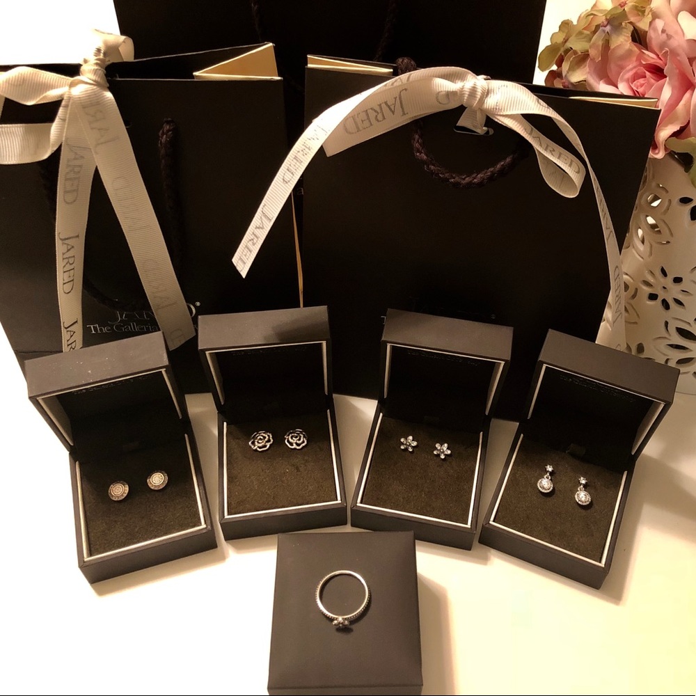 Pandora earrings with free Pandora ring